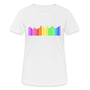 Equalizer HD - Frauen T-Shirt atmungsaktiv - Weiß - Vorne - AI Model Female 172 dark (172cm)