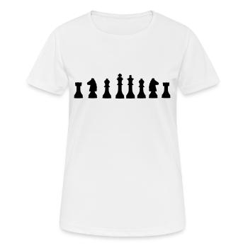 Schach - Frauen T-Shirt atmungsaktiv - Weiß - Vorne - AI Model Female 172 dark (172cm)