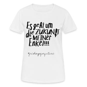 Fridays For Future | In the past grandson Climate Grandpa - Women's Breathable T-Shirt - white - Front - AI Model Female 172 dark (172cm)
