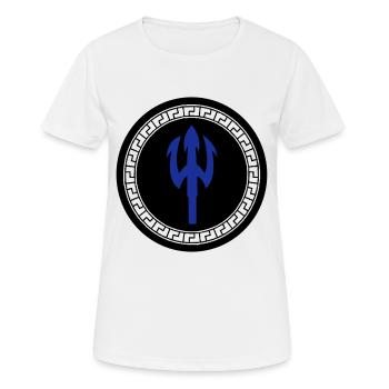 trident 002 - T-shirt respirant Femme - blanc - Devant - AI Model Female 172 dark (172cm)
