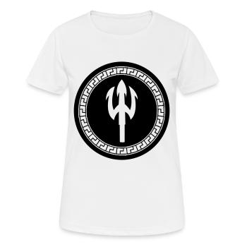 trident 001 - T-shirt respirant Femme - blanc - Devant - AI Model Female 172 dark (172cm)