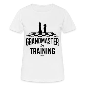 Schachmeister Training Schachverein - Frauen T-Shirt atmungsaktiv - Weiß - Vorne - AI Model Female 172 dark (172cm)