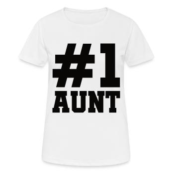 La meilleure tante du monde - Tante - Tantes - Cool - T-shirt respirant Femme - blanc - Devant - AI Model Female 172 dark (172cm)