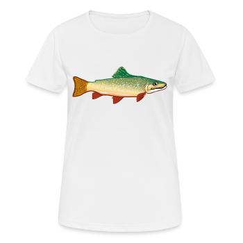 fish524 - Frauen T-Shirt atmungsaktiv - Weiß - Vorne - AI Model Female 172 dark (172cm)