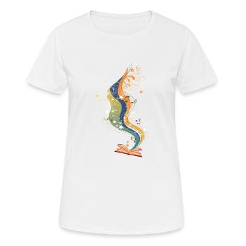 Buch Musikfans Musik Literatur Noten Konzert - Frauen T-Shirt atmungsaktiv - Weiß - Vorne - AI Model Female 172 dark (172cm)