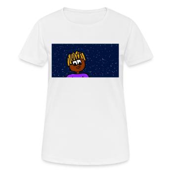 Rapper in Universe - Frauen T-Shirt atmungsaktiv - Weiß - Vorne - AI Model Female 172 dark (172cm)