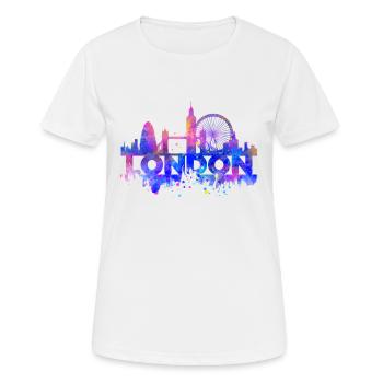PASTEL DE LONDRES - T-shirt respirant Femme - blanc - Devant - AI Model Female 172 dark (172cm)