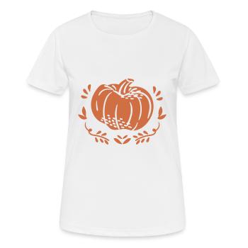 Citrouille - T-shirt respirant Femme - blanc - Devant - AI Model Female 172 dark (172cm)