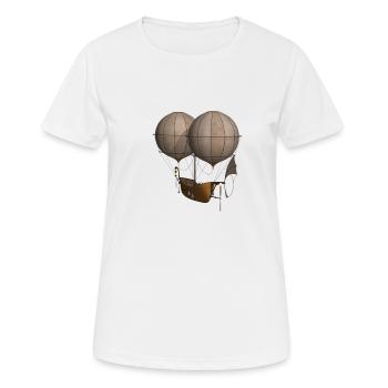 Luftschiff - Frauen T-Shirt atmungsaktiv - Weiß - Vorne - AI Model Female 172 dark (172cm)