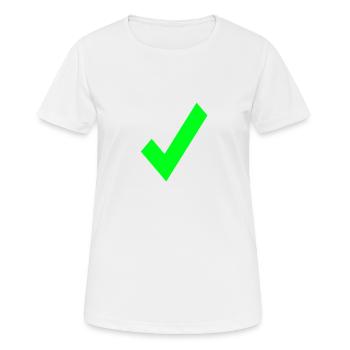 crochet - T-shirt respirant Femme - blanc - Devant - AI Model Female 172 dark (172cm)