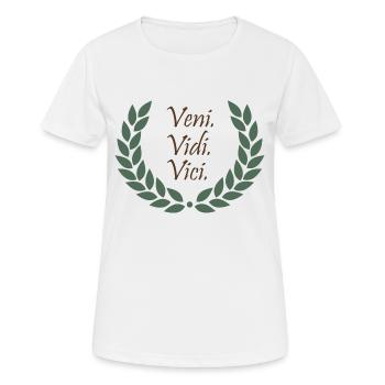 Veni. Vidi. Vici. - Frauen T-Shirt atmungsaktiv - Weiß - Vorne - AI Model Female 172 dark (172cm)