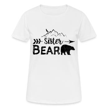 Soeur ours - soeur - T-shirt respirant Femme - blanc - Devant - AI Model Female 172 dark (172cm)