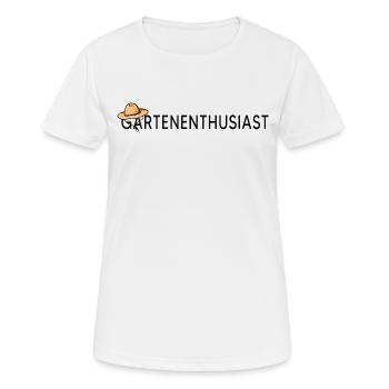 garten kleingarten gärtner erntezeit gartenarbeit - Frauen T-Shirt atmungsaktiv - Weiß - Vorne - AI Model Female 172 dark (172cm)