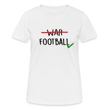 football américain tacle quarterback linebacker - T-shirt respirant Femme - blanc - Devant - AI Model Female 172 dark (172cm)