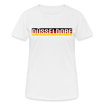 DÜSSELDORF DÜSSELDORFER RUHRGEBIET RUHRPOTT - T-shirt respirant Femme - blanc - Devant - AI Model Female 172 dark (172cm)