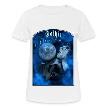 Obsession gothique Vampire - T-shirt respirant Femme - blanc - Devant - AI Model Female 172 dark (172cm)