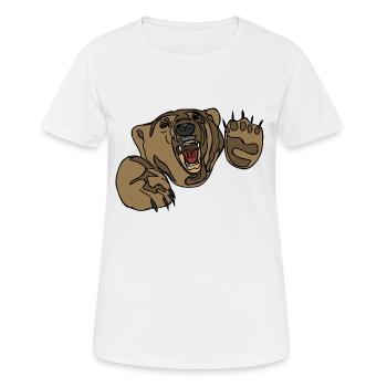 porter - T-shirt respirant Femme - blanc - Devant - AI Model Female 172 dark (172cm)