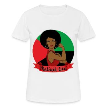 Martinikanerin das beste Matinik Girl - Frauen T-Shirt atmungsaktiv - Weiß - Vorne - AI Model Female 172 dark (172cm)