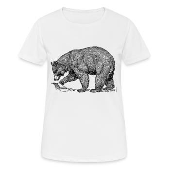 porter - T-shirt respirant Femme - blanc - Devant - AI Model Female 172 dark (172cm)