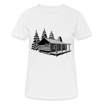 building house homes architektur haus gebaeude94 - Frauen T-Shirt atmungsaktiv - Weiß - Vorne - AI Model Female 172 dark (172cm)