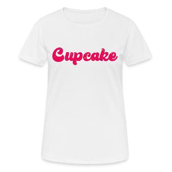 CUPCAKE MelleCat - T-shirt respirant Femme - blanc - Devant - AI Model Female 172 dark (172cm)