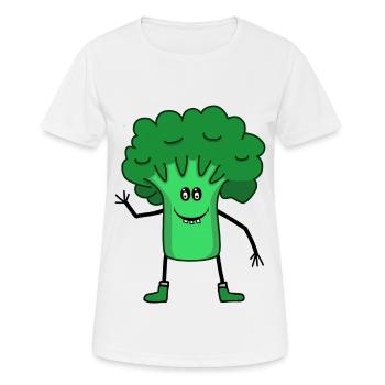 Brokkoli Gemüse Garten Küche Speise Vegetarisch - Frauen T-Shirt atmungsaktiv - Weiß - Vorne - AI Model Female 172 dark (172cm)