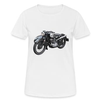 moto - T-shirt respirant Femme - blanc - Devant - AI Model Female 172 dark (172cm)
