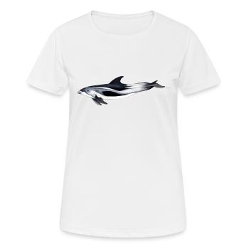 White-beaked dolphin - White beaked dolphin - Women's Breathable T-Shirt - white - Front - AI Model Female 172 dark (172cm)
