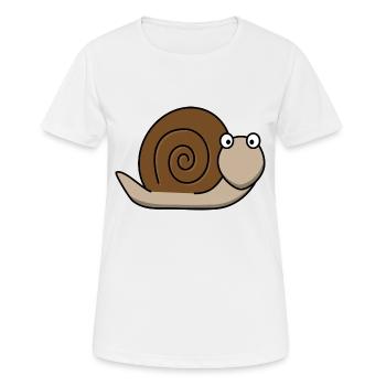 vis amicale - T-shirt respirant Femme - blanc - Devant - AI Model Female 172 dark (172cm)