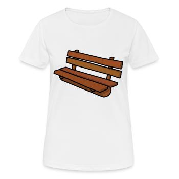 canapé canapé chaise chaise chaise table lamp lampe benc - T-shirt respirant Femme - blanc - Devant - AI Model Female 172 dark (172cm)