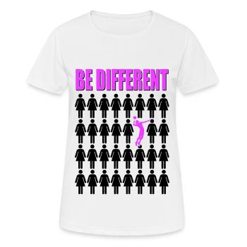 Équipe de volley-ball féminin - T-shirt respirant Femme - blanc - Devant - AI Model Female 172 dark (172cm)