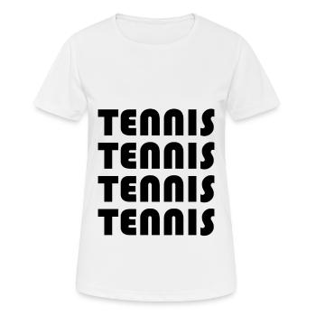 Tennis Tennis Tennis Tennis - Frauen T-Shirt atmungsaktiv - Weiß - Vorne - AI Model Female 172 dark (172cm)