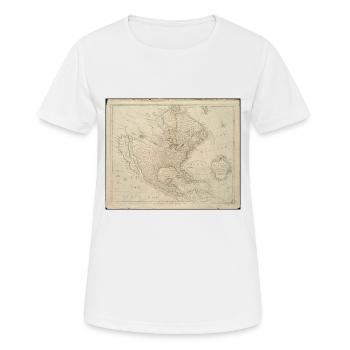 Nordamerika 1745 - Frauen T-Shirt atmungsaktiv - Weiß - Vorne - AI Model Female 172 dark (172cm)