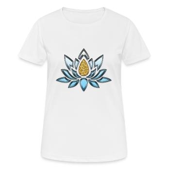 tatouage de lotus 5084493 1920 - T-shirt respirant Femme - blanc - Devant - AI Model Female 172 dark (172cm)
