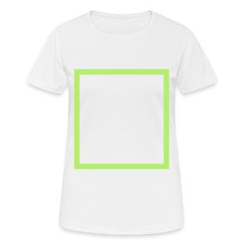 Square Square Pattern - Women's Breathable T-Shirt - white - Front - AI Model Female 172 dark (172cm)