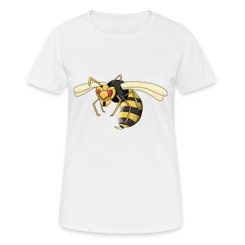 guêpe - T-shirt respirant Femme - blanc - Devant - AI Model Female 172 dark (172cm)