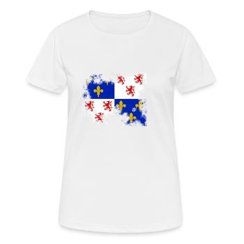 Picardie-effacé - T-shirt respirant Femme - blanc - Devant - AI Model Female 172 dark (172cm)