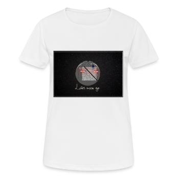 Laser Eyes 2 - Frauen T-Shirt atmungsaktiv - Weiß - Vorne - AI Model Female 172 dark (172cm)
