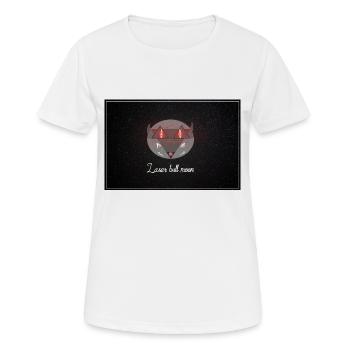 Laser Bull Moon Eye 3 - Frauen T-Shirt atmungsaktiv - Weiß - Vorne - AI Model Female 172 dark (172cm)