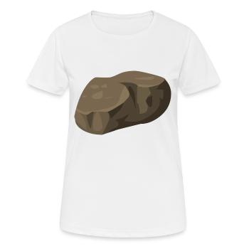 Stein - Frauen T-Shirt atmungsaktiv - Weiß - Vorne - AI Model Female 172 dark (172cm)