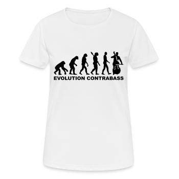 Kontrabass - Frauen T-Shirt atmungsaktiv - Weiß - Vorne - AI Model Female 172 dark (172cm)