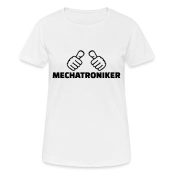 Mechatroniker - Frauen T-Shirt atmungsaktiv - Weiß - Vorne - AI Model Female 172 dark (172cm)