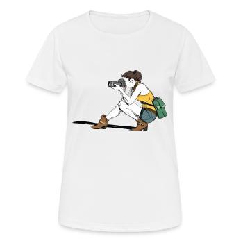 camera 1298800 - T-shirt respirant Femme - blanc - Devant - AI Model Female 172 dark (172cm)