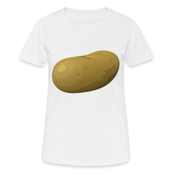 kartoffeln potato halloween gemuese vegetables42 - Frauen T-Shirt atmungsaktiv - Weiß - Vorne - AI Model Female 172 dark (172cm)