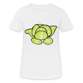 salad salad lettuce halloween vegetables vegetables27 - Women's Breathable T-Shirt - white - Front - AI Model Female 172 dark (172cm)