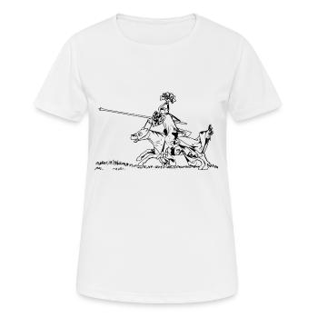 épée épée chevalier chevalier armor8 - T-shirt respirant Femme - blanc - Devant - AI Model Female 172 dark (172cm)