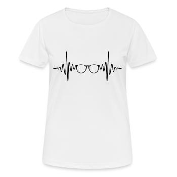 Herzschlag Optiker - Frauen T-Shirt atmungsaktiv - Weiß - Vorne - AI Model Female 172 dark (172cm)