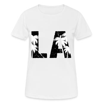 Los Angeles LA Palm Trees - Women's Breathable T-Shirt - white - Front - AI Model Female 172 dark (172cm)