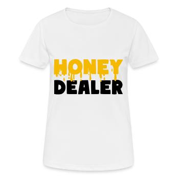 Honey Dealer Honey Bees - Women's Breathable T-Shirt - white - Front - AI Model Female 172 dark (172cm)