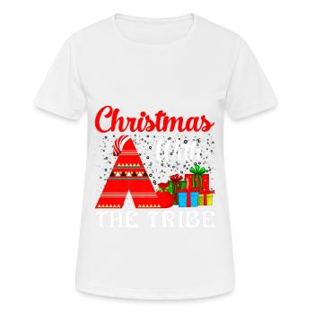 Family Christmas With The Tribe - Women's Breathable T-Shirt - white - Front - AI Model Female 172 dark (172cm)
